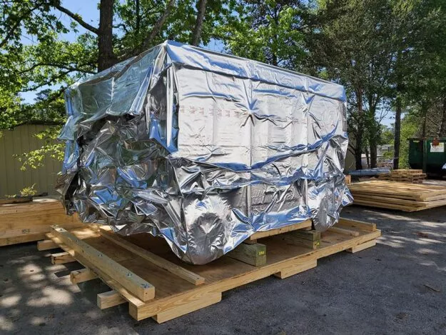 Vapor Barrier for Crates